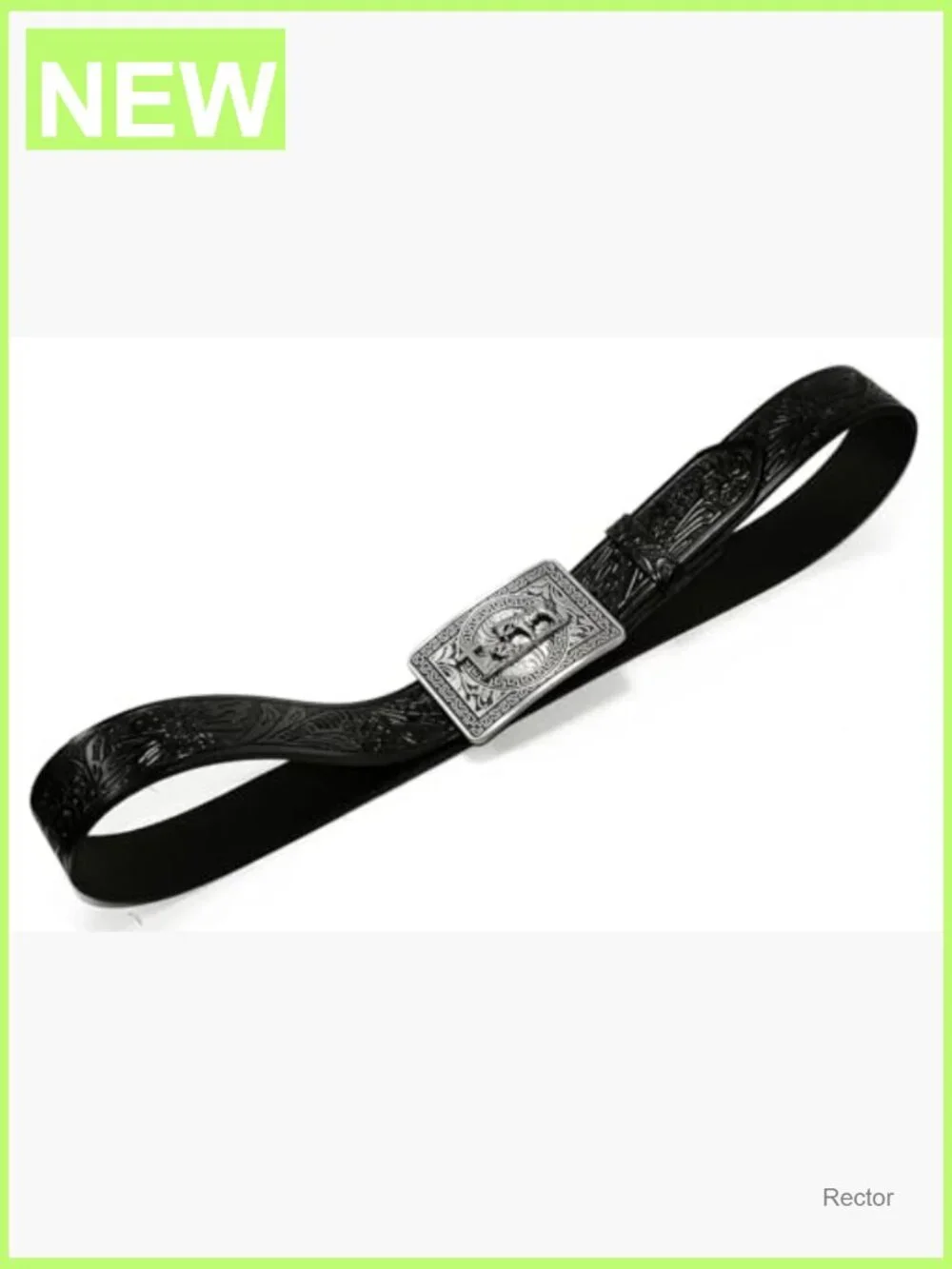 Men's Classic Western Handmade Cow Leather Belt with Buckle